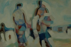 Beach Pilgrims, acrylic on Canvas, 53cm x 73cm, 2013